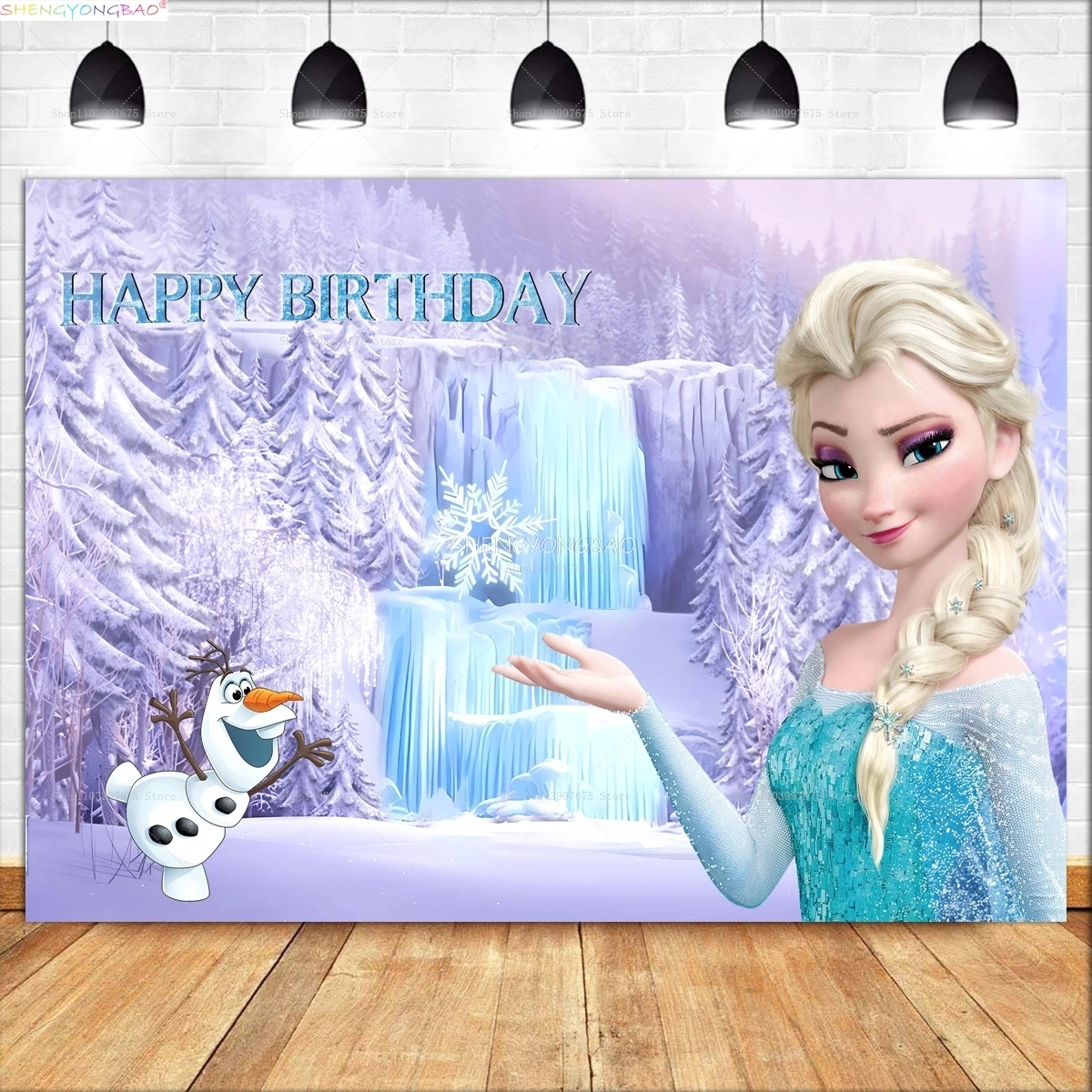 Disney Anna Elsa Princess Background Happy Birthday Party Kids Girls Baby Shower Scene Layout Photography Backdrops FZ-01
Disney Anna Elsa Princess Background Happy Birthday Party Kids Girls Baby Shower Scene Layout Photography Backdrops FZ-01