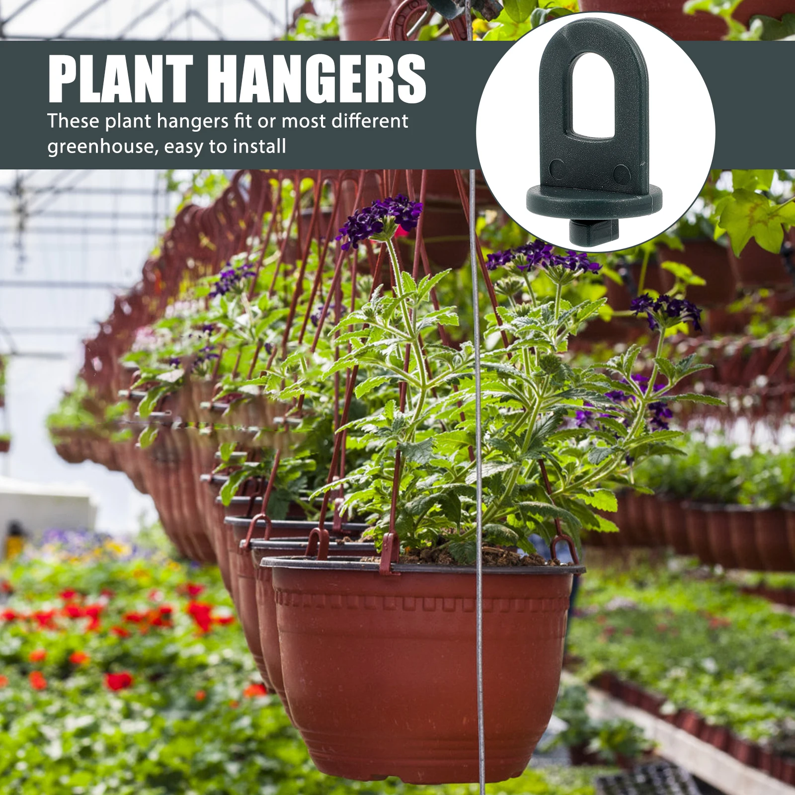 50Pcs Greenhouse Hooks Lightweight Plastic Plant Pot Hangers for Various Uses Easy to Store Greenhouse Hook Plant Pot Hooks
50Pcs Greenhouse Hooks Lightweight Plastic Plant Pot Hangers for Various Uses Easy to Store Greenhouse Hook Plant Pot Hooks