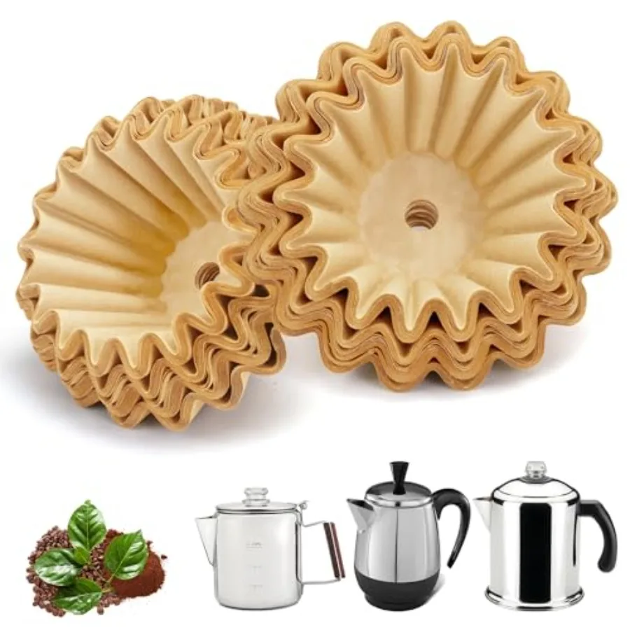 Coffee Filters Compatible with Farberware Coffee Percolator, 150 Pcs Perforated Unbleached Filter Paper for Farberware 4Cup, Co
Coffee Filters Compatible with Farberware Coffee Percolator, 150 Pcs Perforated Unbleached Filter Paper for Farberware 4Cup, Co