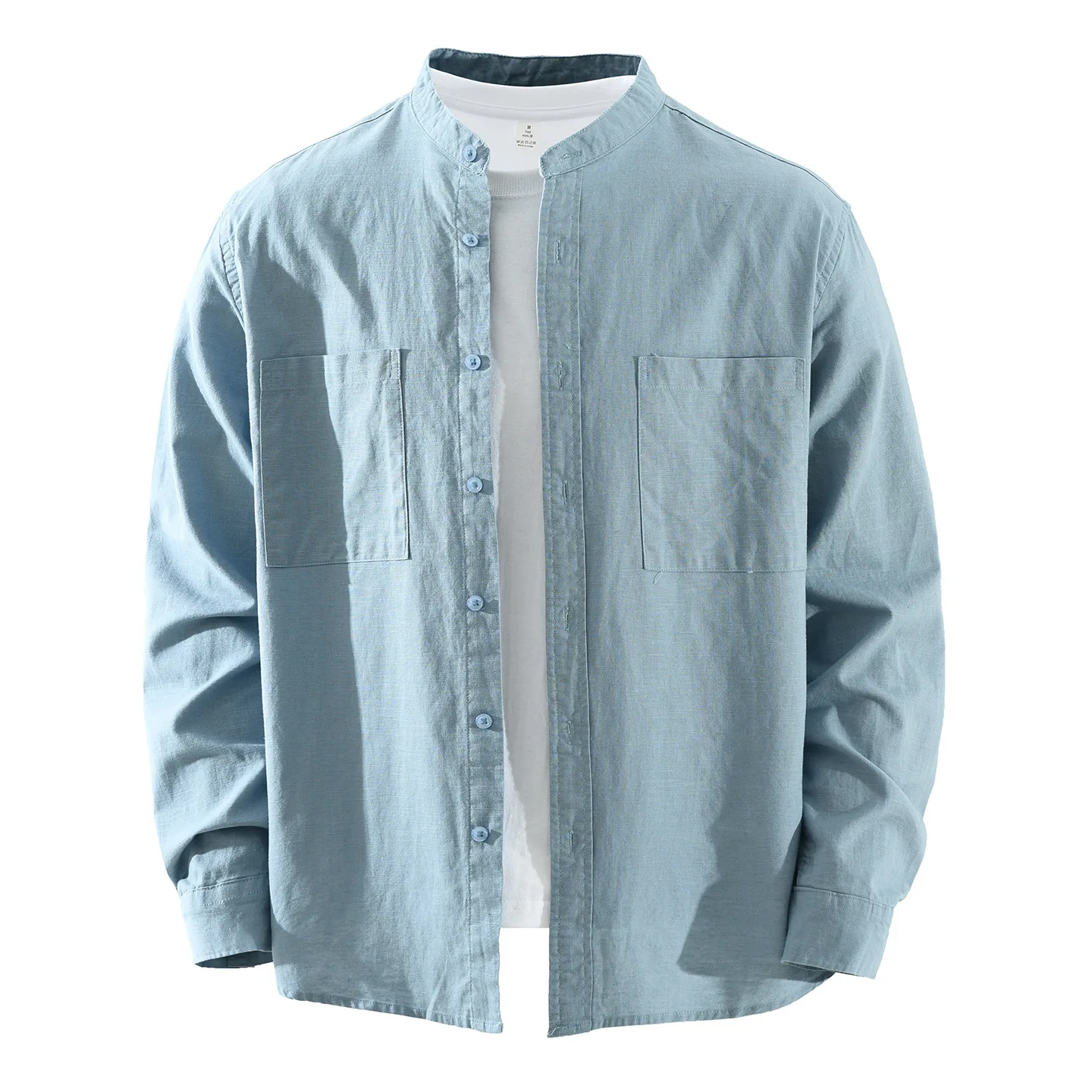 Loose Fit Long Sve Cotton Linen irt Men's Faionable Casual Artistic Stand Collar Top Daily Wear Spring Summer Autumn
Loose Fit Long Sve Cotton Linen irt Men's Faionable Casual Artistic Stand Collar Top Daily Wear Spring Summer Autumn