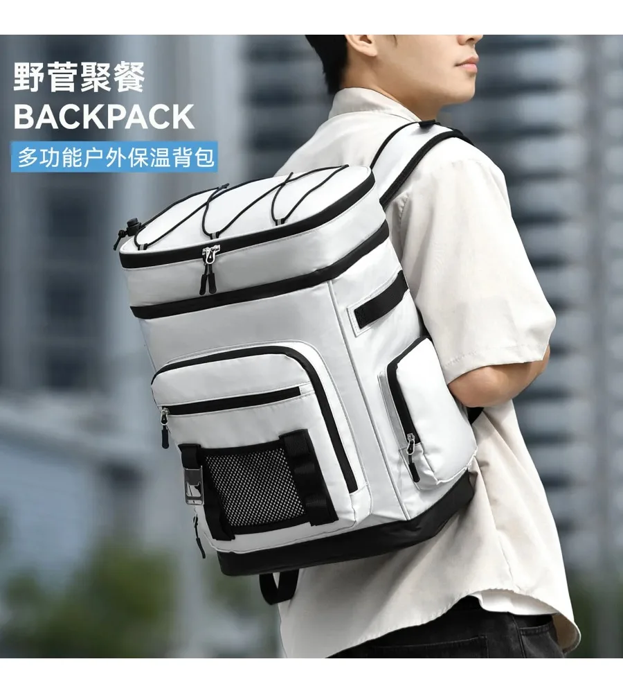Insulated Outdoor Cooler Backpack Leakproof Thermal Bag for Camping Picnics and Fishing Trips
Insulated Outdoor Cooler Backpack Leakproof Thermal Bag for Camping Picnics and Fishing Trips