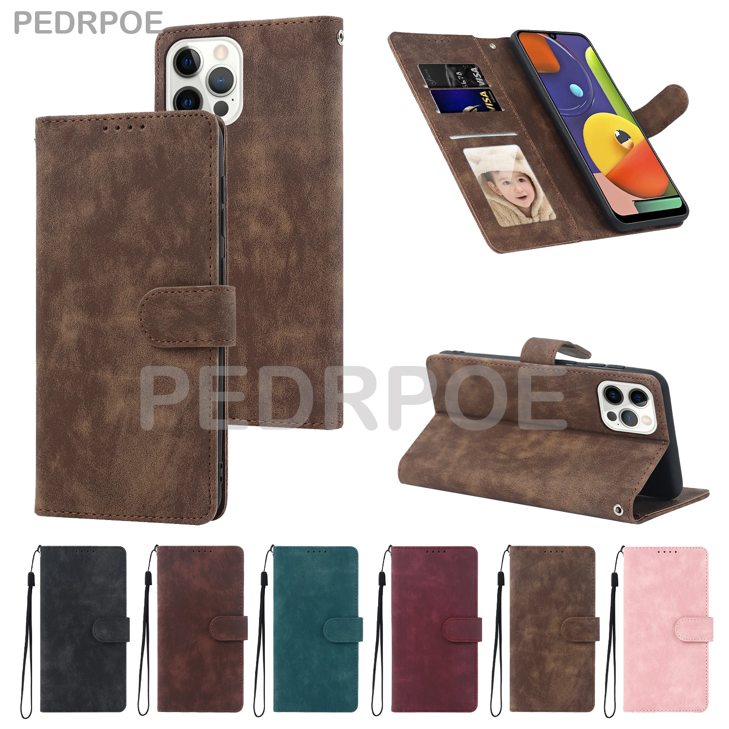 Leather Flip Wallet Case For iPhone 14 Pro 13 12 Mini 11 Pro Max X XR XS Max 7 8 6s Plus SE Card Slots Phone Cover With Lanyard
Leather Flip Wallet Case For iPhone 14 Pro 13 12 Mini 11 Pro Max X XR XS Max 7 8 6s Plus SE Card Slots Phone Cover With Lanyard