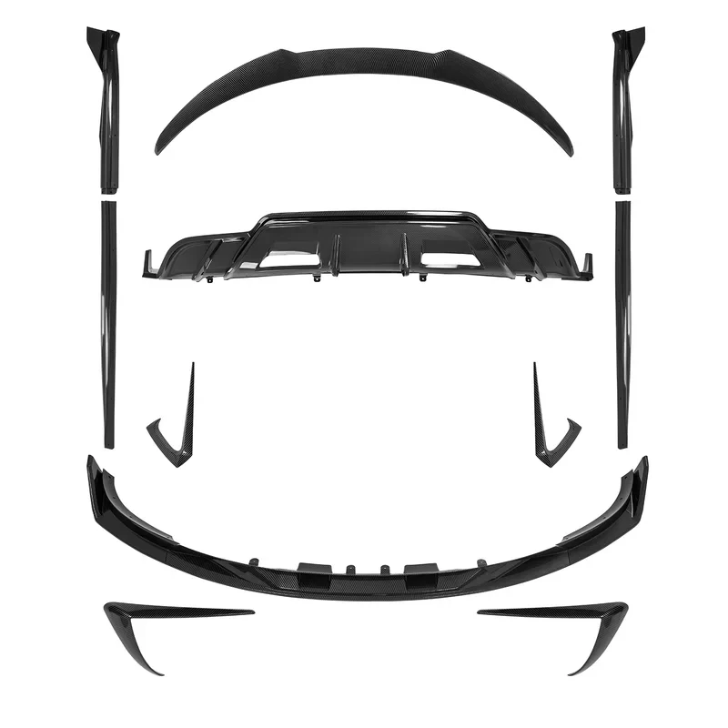 Style Carbon Fiber Exterior Aerodynamic Kit 2018-2023 Mod 3: Rear Diffuser and Front Lip
Style Carbon Fiber Exterior Aerodynamic Kit 2018-2023 Mod 3: Rear Diffuser and Front Lip