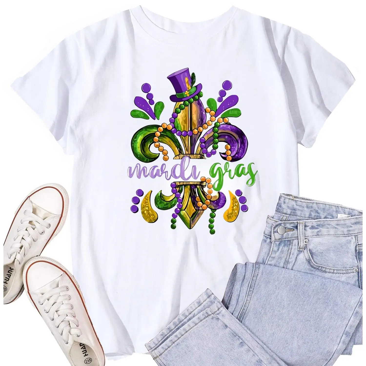 Женская рубашка Марди Гра, футболка для карнавальной вечеринки Nola, футболки Fat Tuesday, модные унисекс весна/лето 2026, новое поступление
Женская рубашка Марди Гра, футболка для карнавальной вечеринки Nola, футболки Fat Tuesday, модные унисекс весна/лето 2026, новое поступление