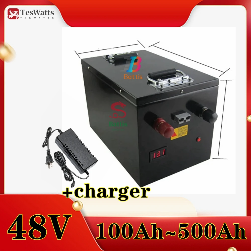 Teswatts 48V 300AH Lifepo4 100AH 200AH 400AH 500AH Lithium Battery for 3KW 5KW 10KW Golf Cart UPS Solar System Off Grid
Teswatts 48V 300AH Lifepo4 100AH 200AH 400AH 500AH Lithium Battery for 3KW 5KW 10KW Golf Cart UPS Solar System Off Grid