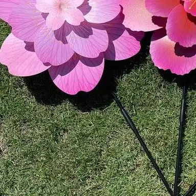 1Pcs Standing Lawn Decoration; Double Layered Cherry Blossom Shaped Rotating Windmill Stake, 
1Pcs Standing Lawn Decoration; Double Layered Cherry Blossom Shaped Rotating Windmill Stake,
