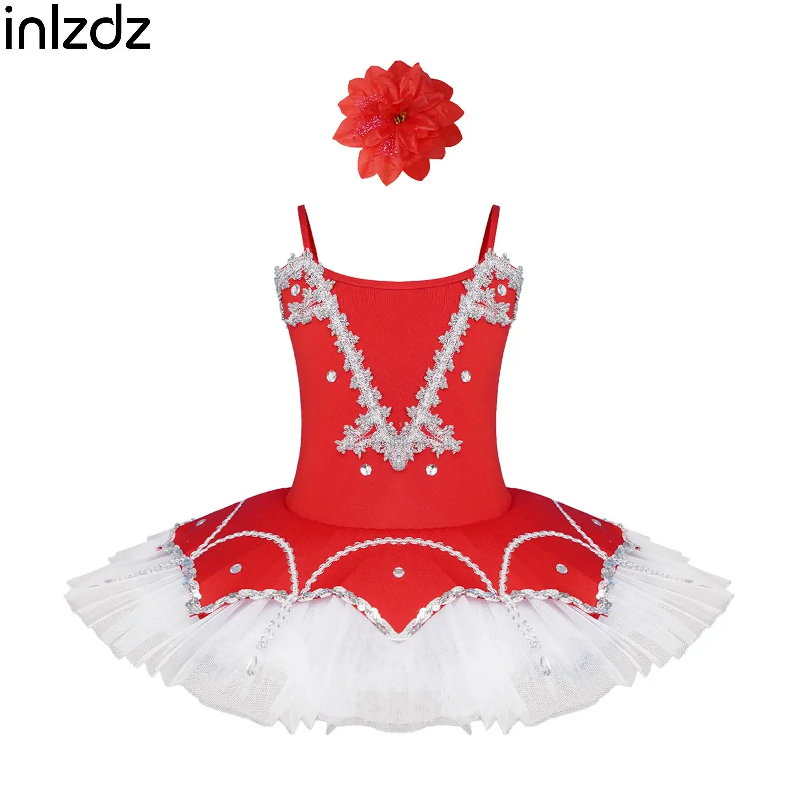 Kids Girls Ballet Tutu Dress Rhinestone Braid Trim Sleeveless Spaghetti Straps Layered Dress Ice Skating Ballerina Dance Costume
Kids Girls Ballet Tutu Dress Rhinestone Braid Trim Sleeveless Spaghetti Straps Layered Dress Ice Skating Ballerina Dance Costume