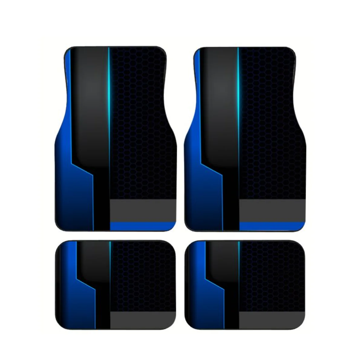 Blue Black Split Honeycomb Car Floor Mat 4PCS Universal Futuristic Sport Non-slip Auto Foot Mat Set Interior Accessories For Suv
Blue Black Split Honeycomb Car Floor Mat 4PCS Universal Futuristic Sport Non-slip Auto Foot Mat Set Interior Accessories For Suv
