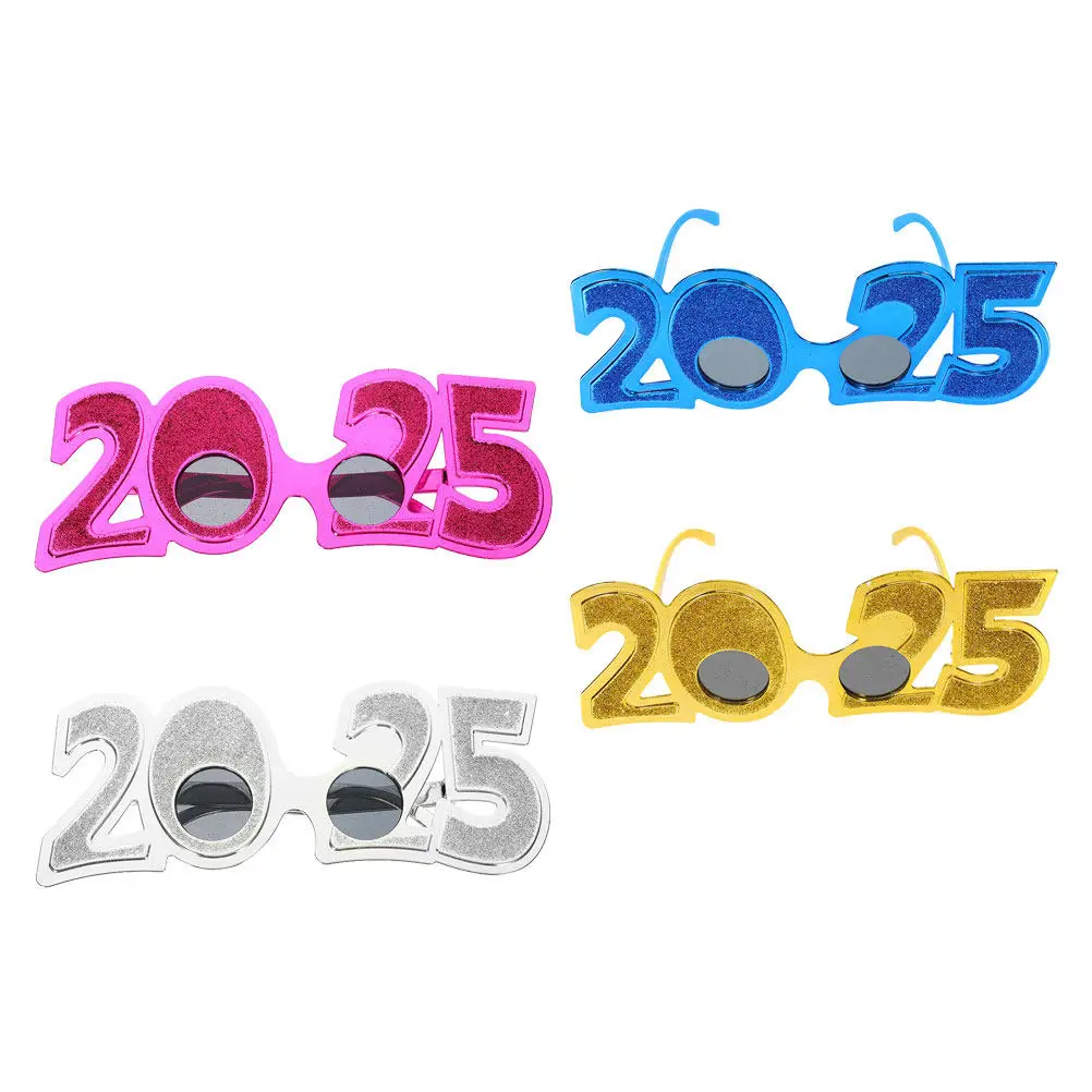 4Pcs 2025 New Year Party Glasses Fun Decorative Eyewear Props Plastic Pc Material Comfortable Wear for New Year Eve Birthday
4Pcs 2025 New Year Party Glasses Fun Decorative Eyewear Props Plastic Pc Material Comfortable Wear for New Year Eve Birthday