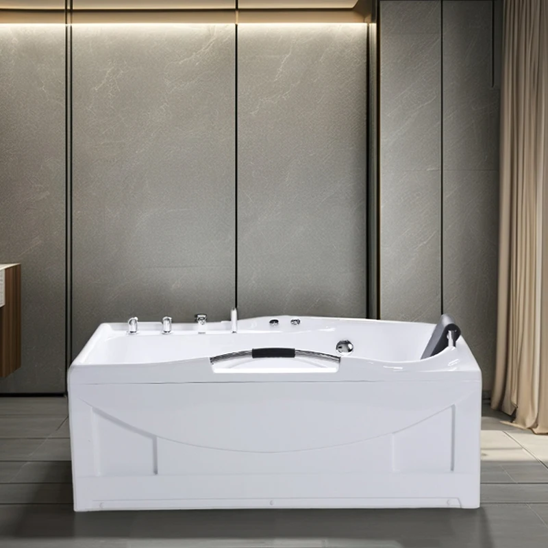 Modern White Acrylic Whirlpool Bathtub Massage New Technology Cheap Price Standing Soaking Featuring Whirlpool Drainer
Modern White Acrylic Whirlpool Bathtub Massage New Technology Cheap Price Standing Soaking Featuring Whirlpool Drainer
