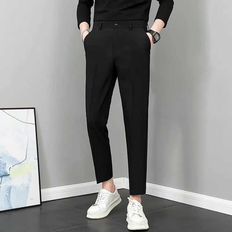 Bla Men's Slim Fit Casual Pants Dra Winter Autumn Busin Straight Leg Nine Point Loose Leisure Trousers
Bla Men's Slim Fit Casual Pants Dra Winter Autumn Busin Straight Leg Nine Point Loose Leisure Trousers