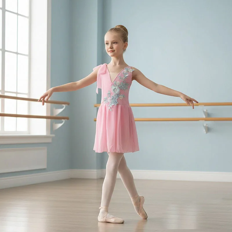 Girls Children's Ballet Dress in Pink Blue White Chiffon Classical Leotard Modern Dance Sling Dress for Kids
Girls Children's Ballet Dress in Pink Blue White Chiffon Classical Leotard Modern Dance Sling Dress for Kids