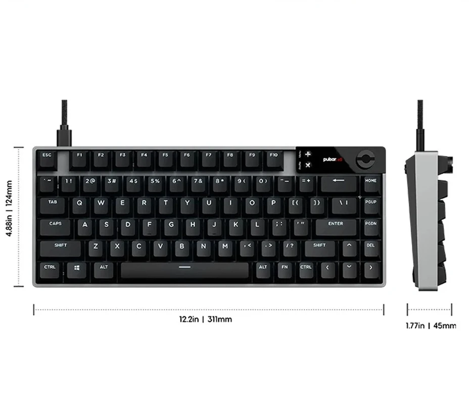 Pulsar eS HE 70 ANSI Magnetic Switch Keyboard Wired Mechanical Keyboards 8000Hz RT0.05mm Gaming Keyboard Valorant PC Accessories
Pulsar eS HE 70 ANSI Magnetic Switch Keyboard Wired Mechanical Keyboards 8000Hz RT0.05mm Gaming Keyboard Valorant PC Accessories