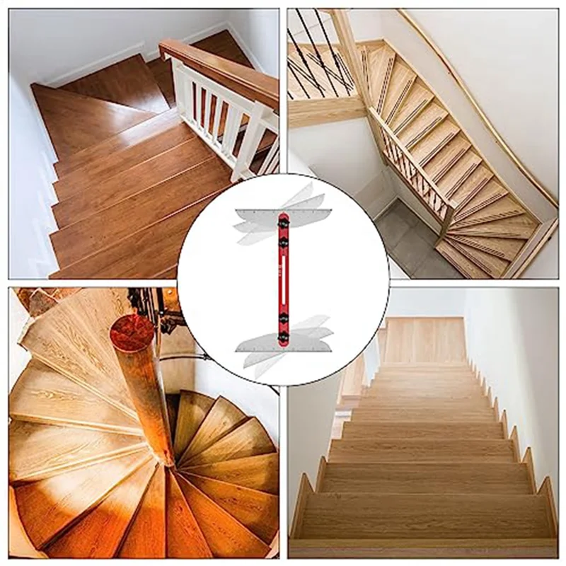 A07F-Stair Tread Template Tool 9Inch-54Inch Adjustable Length Stair Measuring Tool Jig For Stair Treads Suitable For Stairs Red
A07F-Stair Tread Template Tool 9Inch-54Inch Adjustable Length Stair Measuring Tool Jig For Stair Treads Suitable For Stairs Red