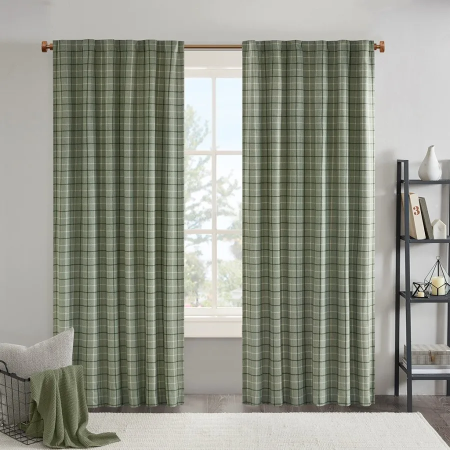 Plaid Faux Leather Tab Top Curtain Panel for Living Room, Black, Fade-Resistant Thermal Insulated
Plaid Faux Leather Tab Top Curtain Panel for Living Room, Black, Fade-Resistant Thermal Insulated