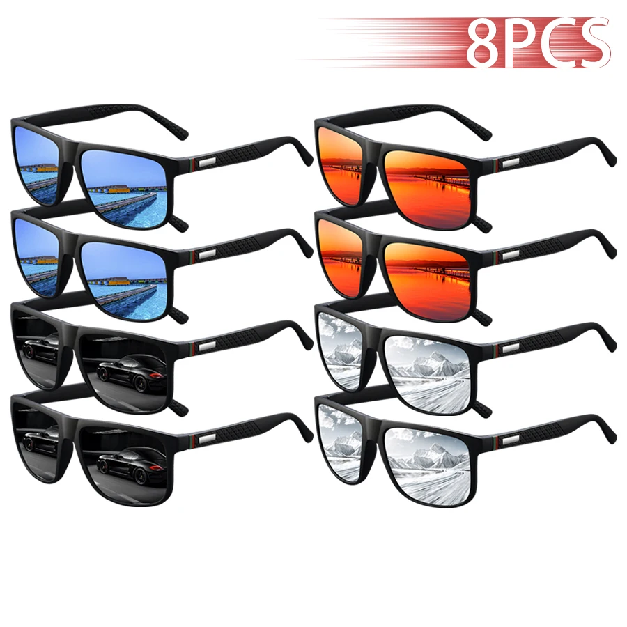 8 PCS Fashion Vintage Check Pattern Square Sunglasses Men Women Fishing Driving Luxury Brand Designer Sun Glasses UV400 Eyewear
8 PCS Fashion Vintage Check Pattern Square Sunglasses Men Women Fishing Driving Luxury Brand Designer Sun Glasses UV400 Eyewear