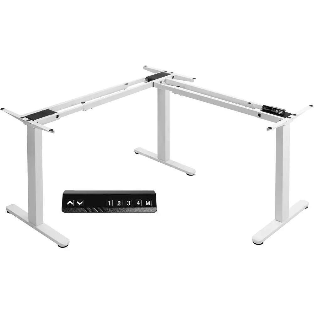 Electric 3-Leg Adjustable Height Desk, Ergonomic Sit-Stand with Push Button, White
Electric 3-Leg Adjustable Height Desk, Ergonomic Sit-Stand with Push Button, White