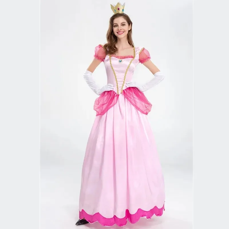 Halloween Purim Super Bro Plumber Adult Peach Princess Fancy Costume Christmas Carnival Party Alice Queen Cosplay Dress
Halloween Purim Super Bro Plumber Adult Peach Princess Fancy Costume Christmas Carnival Party Alice Queen Cosplay Dress
