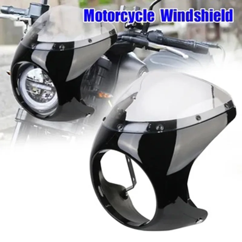 For Harley Honda Cafe Racer Retro Motorcycle Front Headlight Windshield Fairing 7'' Headlight Cover Protector Moto Accessories
For Harley Honda Cafe Racer Retro Motorcycle Front Headlight Windshield Fairing 7'' Headlight Cover Protector Moto Accessories