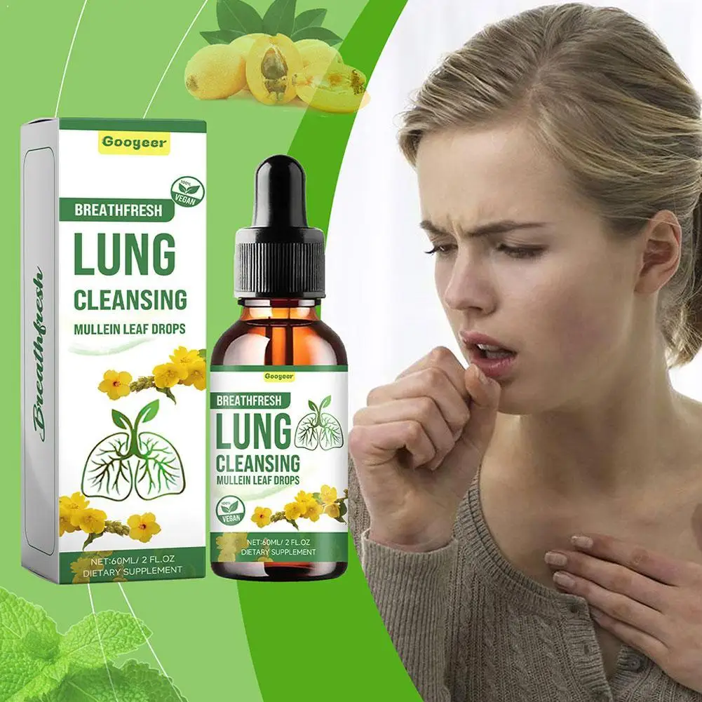 60ml Mullein Leaf Lung Cleasing Liquid Drops VEGAN Natural Herbal Formula For Lung Comfort Health Care
60ml Mullein Leaf Lung Cleasing Liquid Drops VEGAN Natural Herbal Formula For Lung Comfort Health Care