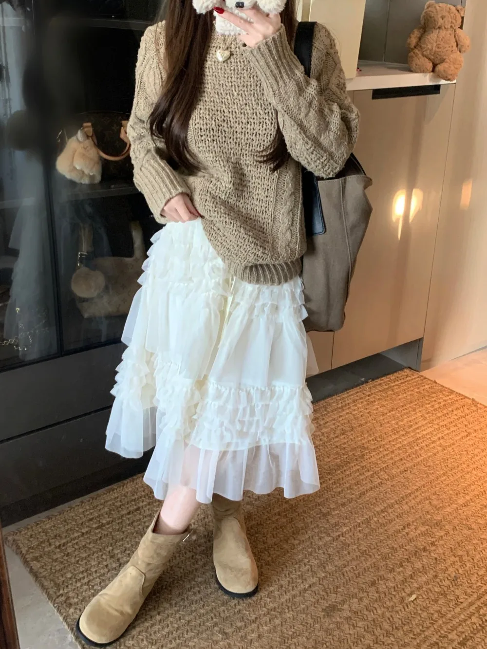 Elegant High Waist Mesh Puffy Skirt Women's Summer Fashion Slimming Fluffy Skirt Korean Style Commute Scenarios City Walk
Elegant High Waist Mesh Puffy Skirt Women's Summer Fashion Slimming Fluffy Skirt Korean Style Commute Scenarios City Walk