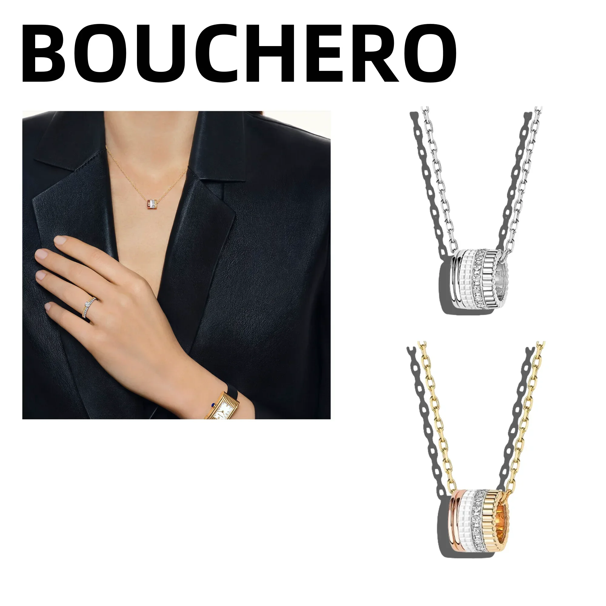 Ожерелье для пары французского бучеро в подарок для вашей подруги, офисной леди, с роскошными и высококачественными украшениями. 
Ожерелье для пары французского бучеро в подарок для вашей подруги, офисной леди, с роскошными и высококачественными украшениями.