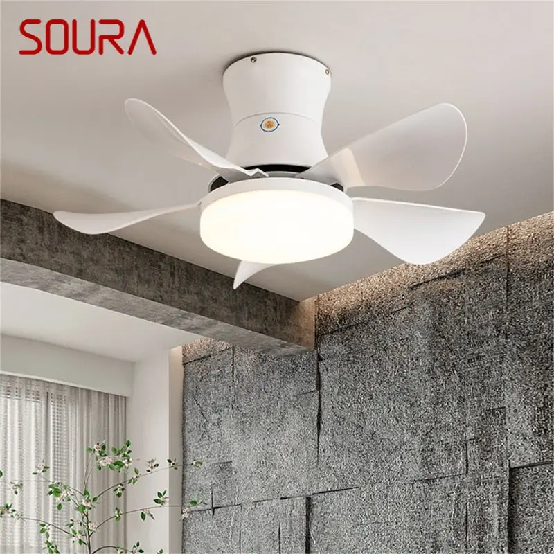 SOURA Nordic Ceiling Fan Lamp with Remote Control LED Contemporary Lighting for Home Bed Dining Room
SOURA Nordic Ceiling Fan Lamp with Remote Control LED Contemporary Lighting for Home Bed Dining Room