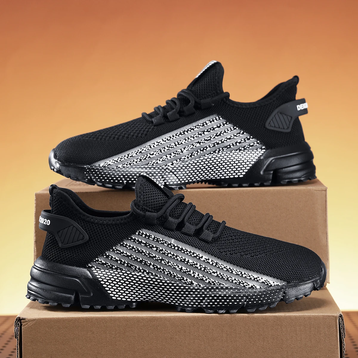Men Sneakers Fashion Breathable Mesh Comfortable Black Sports Shoes Anti-Slip Outdoor Casual Running Mens Shoe Zapatillas Hombre
Men Sneakers Fashion Breathable Mesh Comfortable Black Sports Shoes Anti-Slip Outdoor Casual Running Mens Shoe Zapatillas Hombre