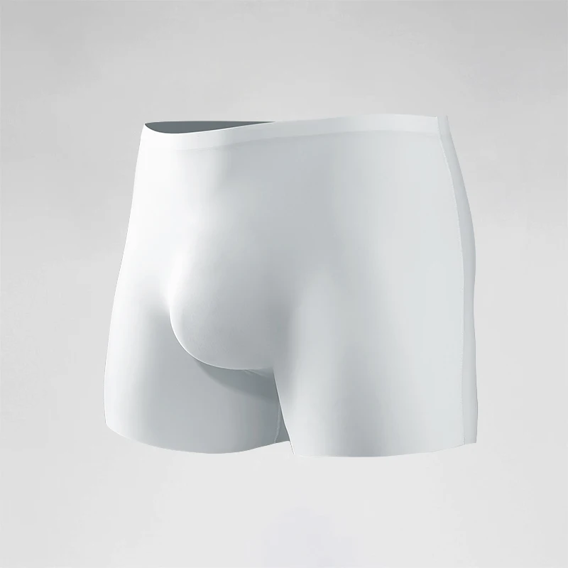 Men's Underwear. Men's 3D Molded Ice Silk Boxer Shorts. Seamless and Thin Style. Flat-front Boxer Shorts. Extended Length. Suita
Men's Underwear. Men's 3D Molded Ice Silk Boxer Shorts. Seamless and Thin Style. Flat-front Boxer Shorts. Extended Length. Suita