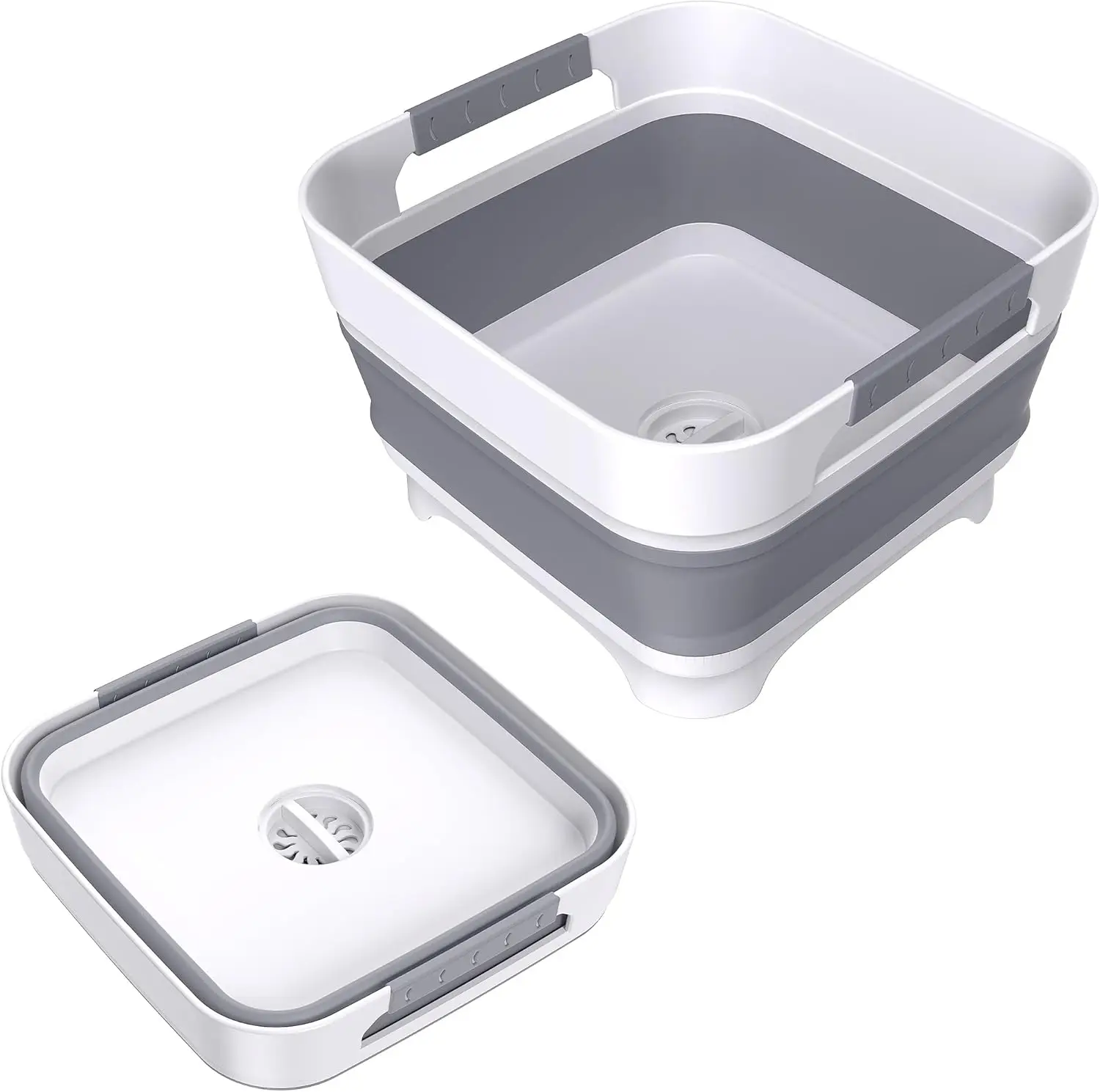 Collapsible Dish Basin with Drain Plug, 9L Space Saving Portable Sink for Baby, Kitchen, Camping, Gray
Collapsible Dish Basin with Drain Plug, 9L Space Saving Portable Sink for Baby, Kitchen, Camping, Gray