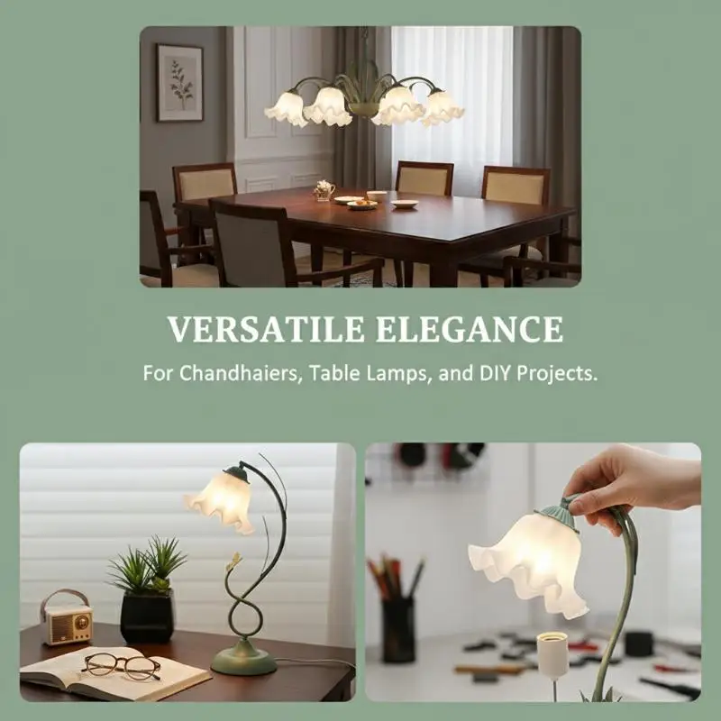 E27 Acrylic Bell Orchid Lampshade Hanging Lamp Chandelier Replacement Parts New
E27 Acrylic Bell Orchid Lampshade Hanging Lamp Chandelier Replacement Parts New