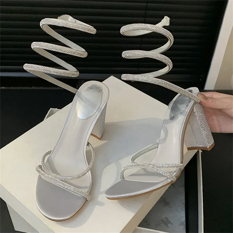 Aneikeh Sequin Design Sexy Crystal Rhinestone Open Toe Woman Sandals Thick Heel High Heels Fashion Ankle Strap Party Prom Shoes
Aneikeh Sequin Design Sexy Crystal Rhinestone Open Toe Woman Sandals Thick Heel High Heels Fashion Ankle Strap Party Prom Shoes