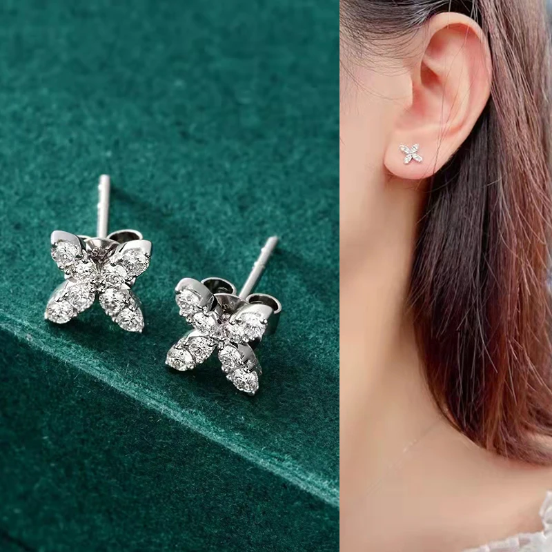 0.26 Carat Natural Diamond 18K White Gold Rose Gold Stud Earrings Women Wedding Engagement Fine Jewelry Birthday Gift Au750
0.26 Carat Natural Diamond 18K White Gold Rose Gold Stud Earrings Women Wedding Engagement Fine Jewelry Birthday Gift Au750