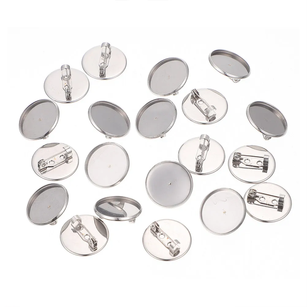 20Pcs Brooch Pin Base Safety Trays Premium DIY Making Accessories Handmade Crafts Jewelry Supplies for Brooch Making
20Pcs Brooch Pin Base Safety Trays Premium DIY Making Accessories Handmade Crafts Jewelry Supplies for Brooch Making