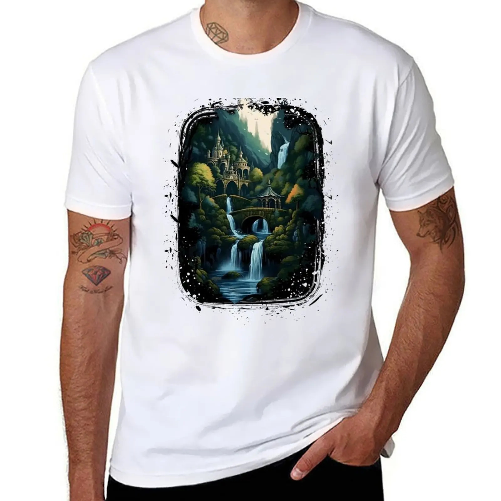 Valley Sanctuary - The Last Homely Home - Fantasy T-Shirt t shirt man luxury cotton t shirts man 100% T-Shirt
Valley Sanctuary - The Last Homely Home - Fantasy T-Shirt t shirt man luxury cotton t shirts man 100% T-Shirt