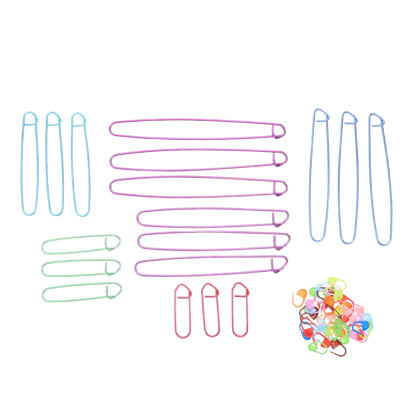 118Pcs Knitting Stitch Holders Aluminum Yarn Stitch Markers Colored Crochet Clips Locking Markers for Sweater Scarf Hat Knitting
118Pcs Knitting Stitch Holders Aluminum Yarn Stitch Markers Colored Crochet Clips Locking Markers for Sweater Scarf Hat Knitting
