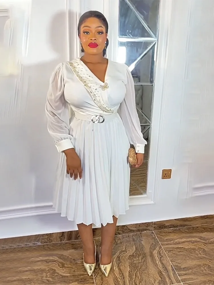 Elegant plus Size African Ankara Pleated Dress for Women Fashionable Summer Office Wear Daily Turkey Party Dress 2025
Elegant plus Size African Ankara Pleated Dress for Women Fashionable Summer Office Wear Daily Turkey Party Dress 2025