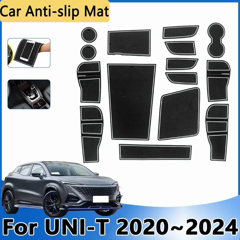 Для Changan UNI-T UNI T UNIT 2020 2021 2022 ~ 2024, автомобильный слот, отверстие, коврик, Нескользящий Резиновый коврик, дверная канавка, чашка, автомобильные наклейки, аксессуары
Для Changan UNI-T UNI T UNIT 2020 2021 2022 ~ 2024, автомобильный слот, отверстие, коврик, Нескользящий Резиновый коврик, дверная канавка, чашка, автомобильные наклейки, аксессуары