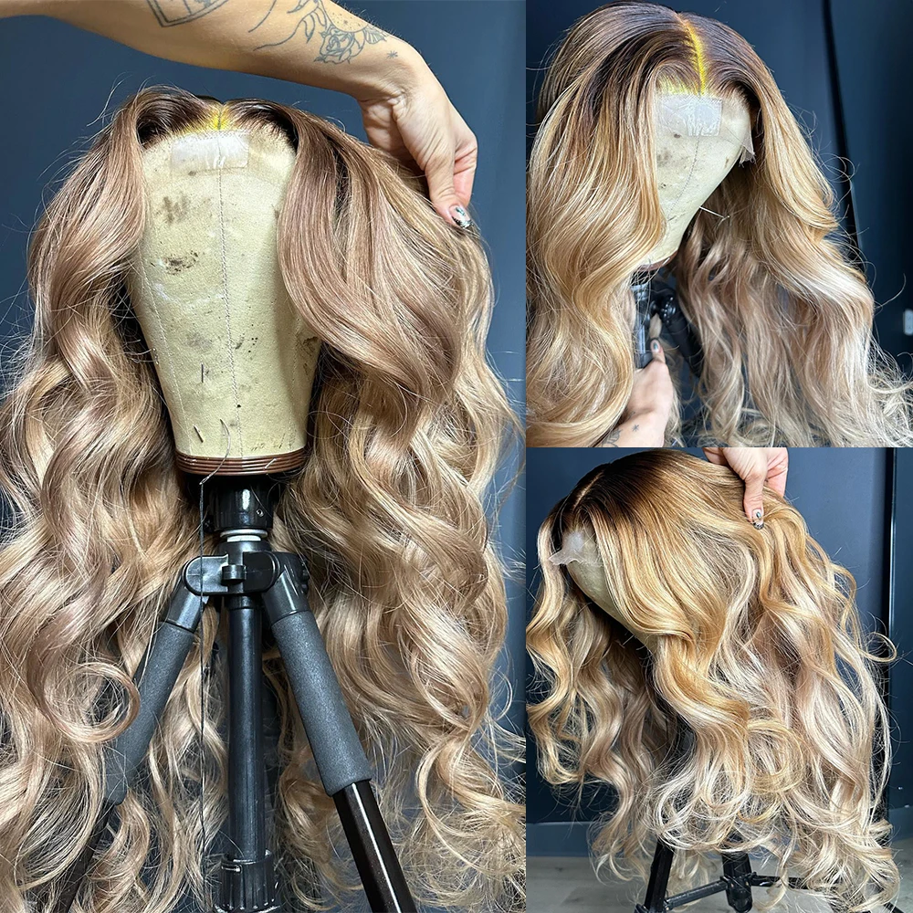 Rooted Blonde Wig 13x4 Lace Frontal Wig Synthetic Honey Highlights Lace Wig Soft Futura Glueless Wig Top Sale for Lady Hair Loss
Rooted Blonde Wig 13x4 Lace Frontal Wig Synthetic Honey Highlights Lace Wig Soft Futura Glueless Wig Top Sale for Lady Hair Loss