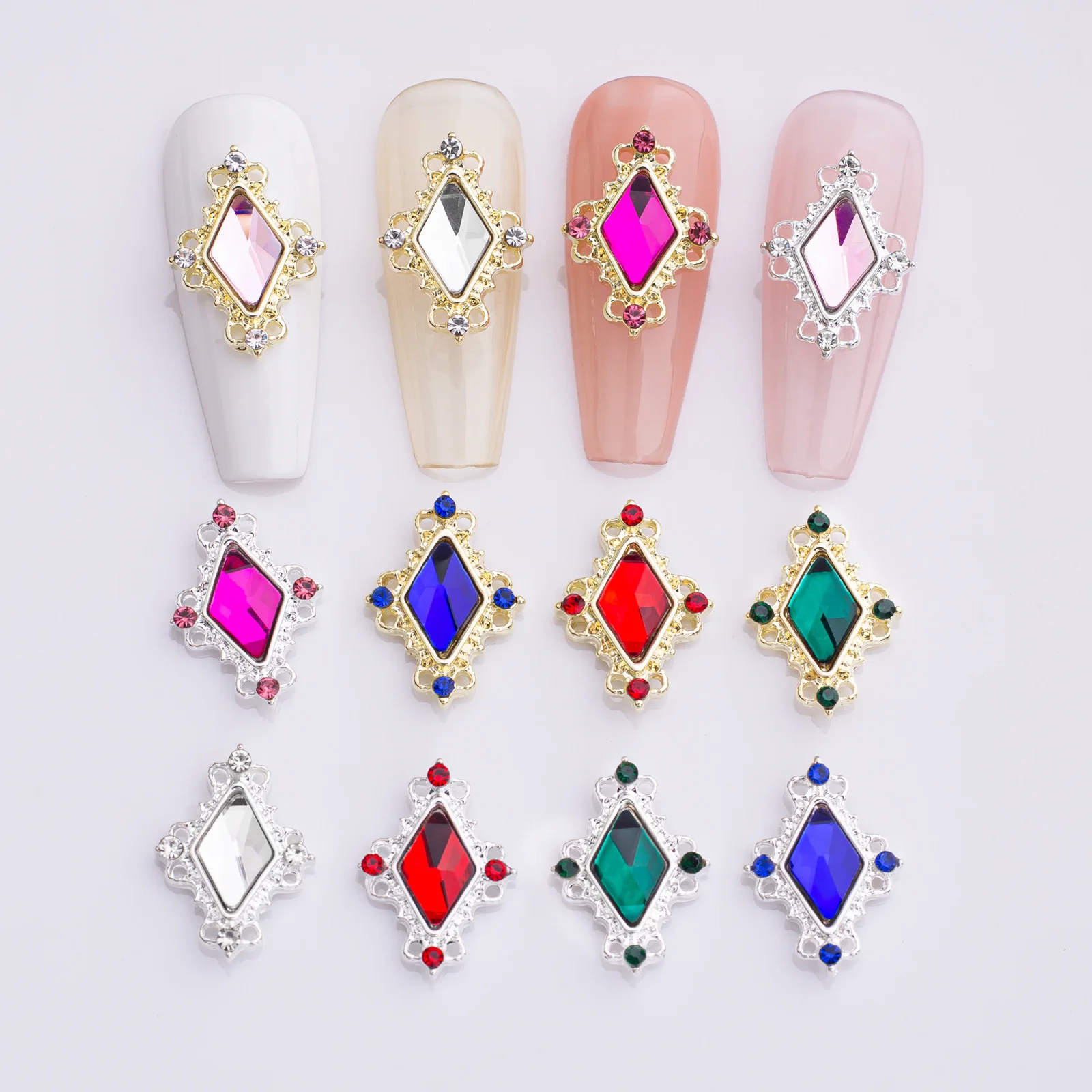 10PCS Luxury Crystal Diamond Rhombus Shape Alloy Flatback Bottom Charms Jewelry Gems Rhinestone For Manicure Decoration Supplies
10PCS Luxury Crystal Diamond Rhombus Shape Alloy Flatback Bottom Charms Jewelry Gems Rhinestone For Manicure Decoration Supplies