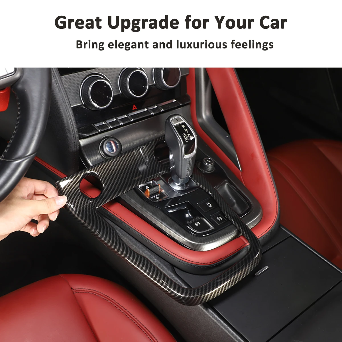 For Jaguar F-TYPE 2013-2024 ABS Carbon Fibre Center Console Gear Shift Control Frame Gearshift Panel Cover Car Accessories
For Jaguar F-TYPE 2013-2024 ABS Carbon Fibre Center Console Gear Shift Control Frame Gearshift Panel Cover Car Accessories