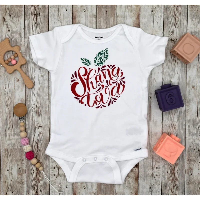 Shana Tova Baby Bodysuit Rosh Hashanah Jewish New Year Onesie Infant Holiday Outfit Gift for Kids Baby Jewish New Year Decor
Shana Tova Baby Bodysuit Rosh Hashanah Jewish New Year Onesie Infant Holiday Outfit Gift for Kids Baby Jewish New Year Decor