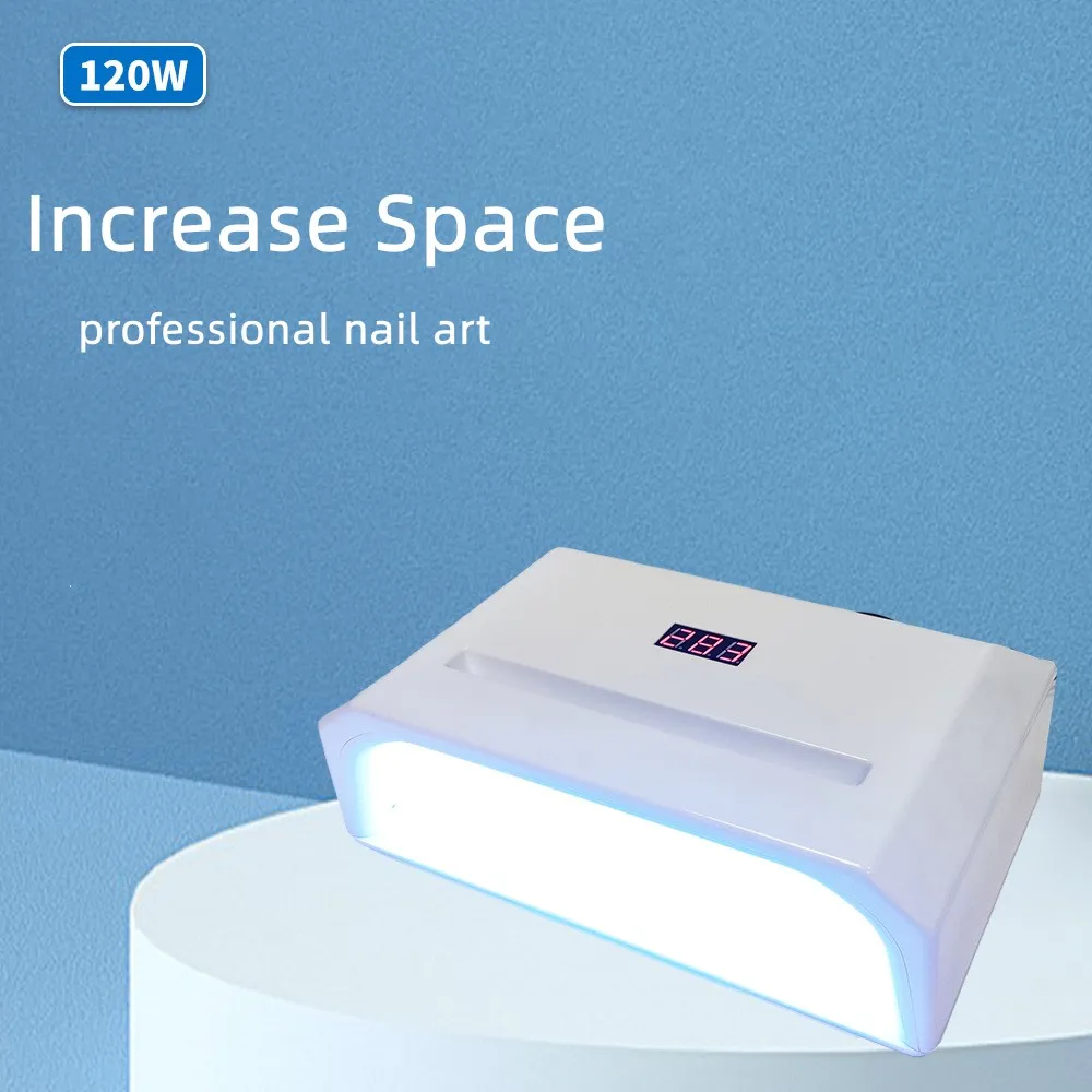 120W Nail Dryer Machine with Smart Auto Sensor UV LED Lamp for Gel Polish Manicure & Nail Art 60LEDs
120W Nail Dryer Machine with Smart Auto Sensor UV LED Lamp for Gel Polish Manicure & Nail Art 60LEDs