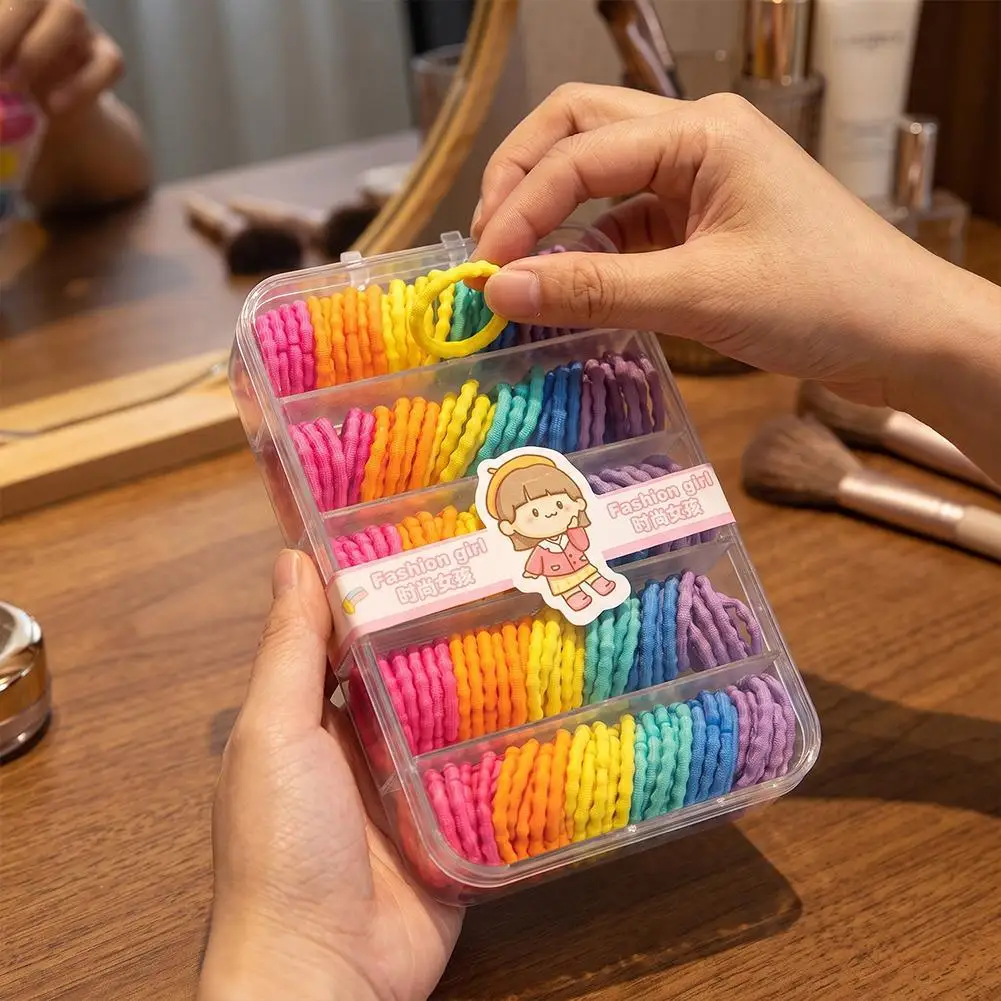 Multi Color Small Elastic Hair Rubber Bands Portable Storage Box Soft Stretch Hair Tie Ropes For Girls Daily Hairstyle Use
Multi Color Small Elastic Hair Rubber Bands Portable Storage Box Soft Stretch Hair Tie Ropes For Girls Daily Hairstyle Use