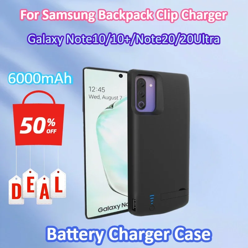 6000mAh Battery Charger Case For Samsung Galaxy Note10/Note10+/Note20/Note20Ultra Portable Power Bank Cover cell phone chargers
6000mAh Battery Charger Case For Samsung Galaxy Note10/Note10+/Note20/Note20Ultra Portable Power Bank Cover cell phone chargers