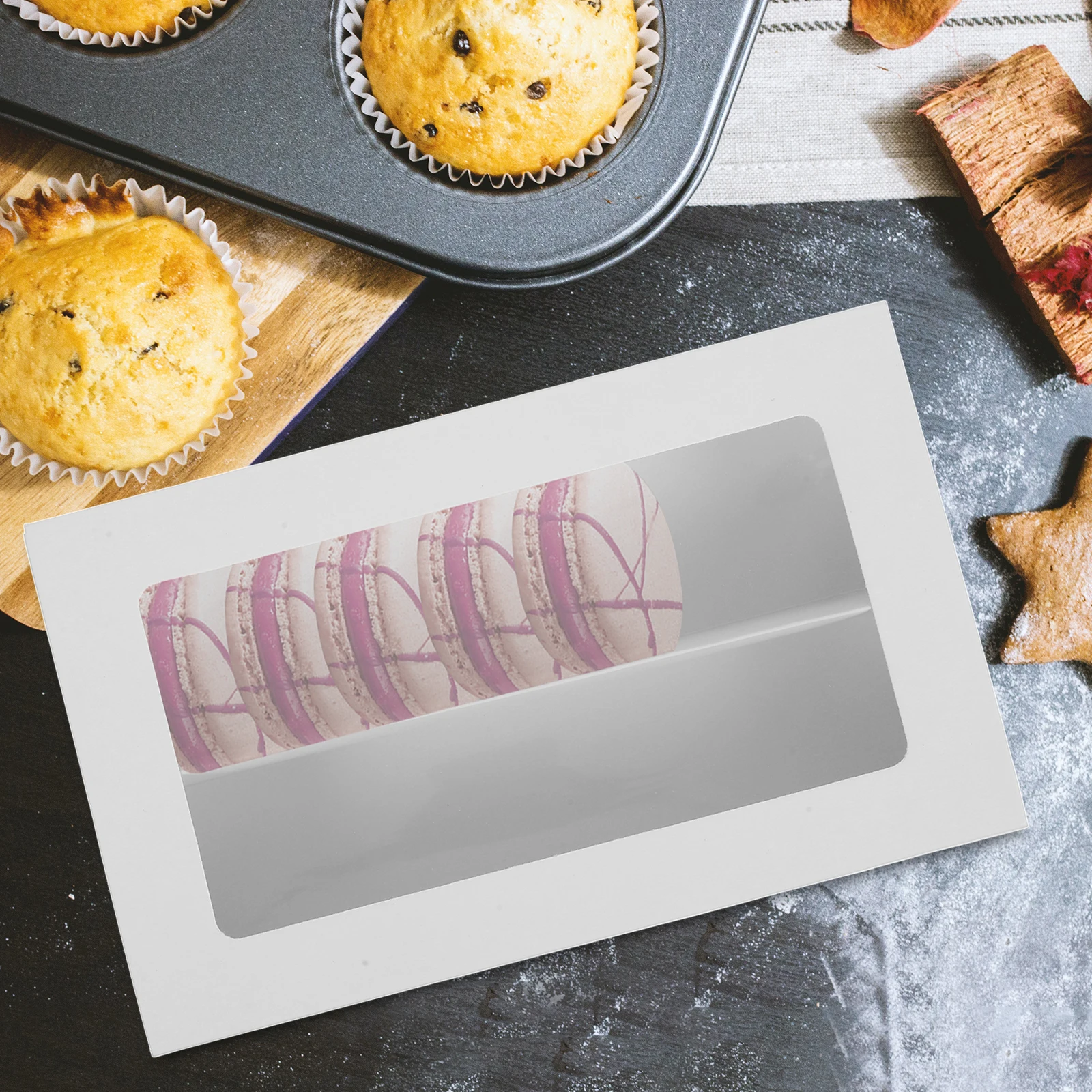 10pcs Pastry Packaging Clear Window Kraft Paper Cookie Macaron Container Treat Boxes Bakery Display Case Truffle Box Cake Pop
10pcs Pastry Packaging Clear Window Kraft Paper Cookie Macaron Container Treat Boxes Bakery Display Case Truffle Box Cake Pop