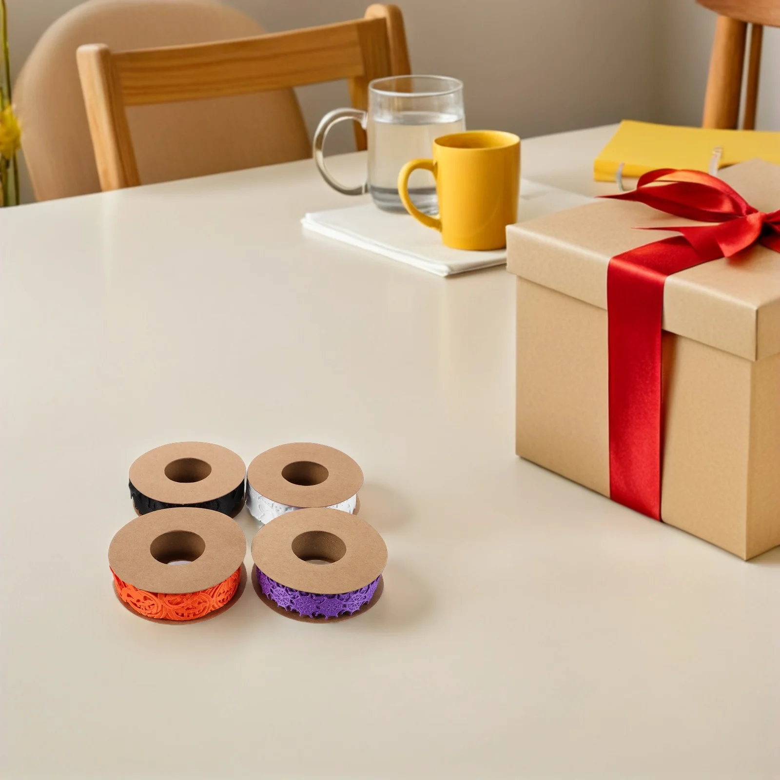 4Pcs Halloween Decoration Ribbon Ghost Bat Pumpkin Spiderweb for Gift Wrapping Wreath DIY Party Craft Ribbon Cute Ghost Garland
4Pcs Halloween Decoration Ribbon Ghost Bat Pumpkin Spiderweb for Gift Wrapping Wreath DIY Party Craft Ribbon Cute Ghost Garland