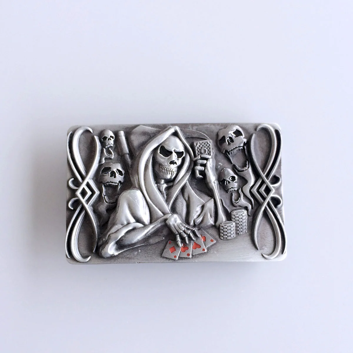 Vintage Style Tattoo Skull Death Casino Gamble Enamel Rectangle Belt Buckle BUCKLE-CS037
Vintage Style Tattoo Skull Death Casino Gamble Enamel Rectangle Belt Buckle BUCKLE-CS037