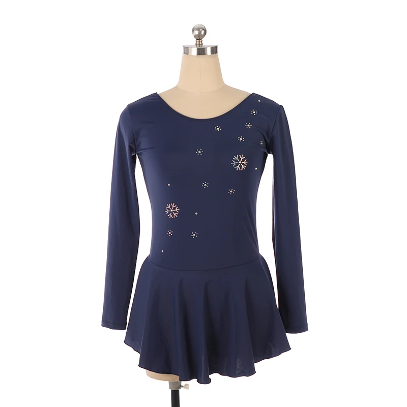 Синий костюм для фигурного катания на заказ, женский костюм для фигурного катания, юбка для фигурного катания с длинными рукавами, костюм для соревнований
Синий костюм для фигурного катания на заказ, женский костюм для фигурного катания, юбка для фигурного катания с длинными рукавами, костюм для соревнований