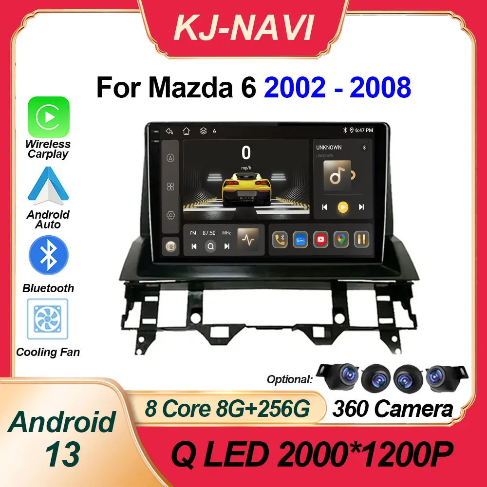 Android 14 Car Stereo Multimedia For Mazda 6 2002 - 2008 DSP WIFI Autoradio Radio Carplay Video Player No 2 Din DVD
Android 14 Car Stereo Multimedia For Mazda 6 2002 - 2008 DSP WIFI Autoradio Radio Carplay Video Player No 2 Din DVD